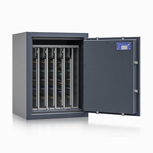 ISS safe4key Schlüsseltresor grau mit 440 Haken, Doppelbartschloss, 50,0 x 42,0 x 65,0 cm, 1 St.