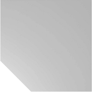 HAMMERBACHER Verbindungsplatte VXBT12 lichtgrau, grafit Trapezform 120,0 x 120,0 x 2,5 cm