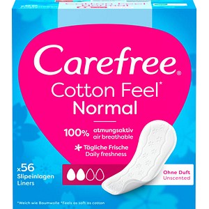 Carefree Slipeinlagen Normal Cotton Feel, 56 St.