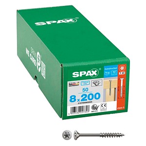 SPAX® Universalschrauben T40 Senkkopf Edelstahl A2 0197000802005 8 mm x 200 mm, 50 St.