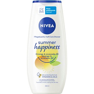 NIVEA summer happiness Orange & Avocado Öl Duschcreme 250,0 ml