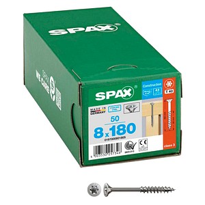 SPAX® Universalschrauben T40 Senkkopf Edelstahl A2 0197000801805 8 mm x 180 mm, 50 St.
