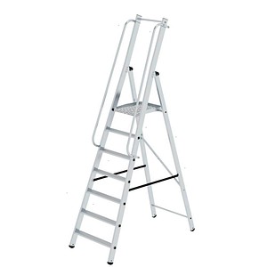 MUNK Podestleiter 51097 silber 7 Stufen, H: 264,0 cm