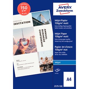 AVERY Zweckform Fotopapier 2579-100 DIN A4 matt 150 g/qm 100 Blatt