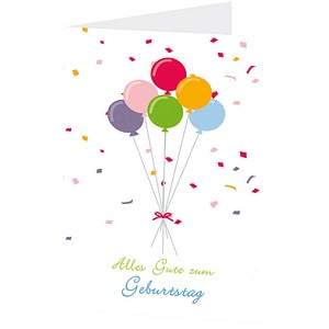 LUMA Geburtstagskarte Luftballon LU1604 DIN B6, 1 St.