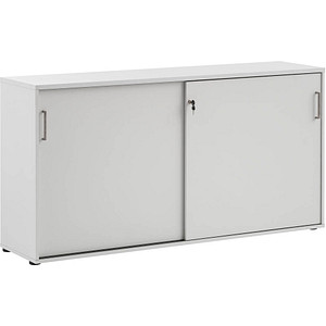 MÖBELPARTNER Schiebetürenschrank 1500, 701490 lichtgrau 2 Fachböden 160,2 x 41,0 x 84,2 cm