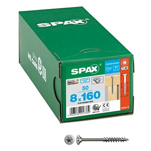 SPAX® Universalschrauben T40 Senkkopf Edelstahl A2 0197000801605 8 mm x 160 mm, 50 St.