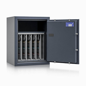 ISS safe4key Schlüsseltresor grau mit 280 Haken, Elektronikschloss, 50,0 x 42,0 x 65,0 cm, 1 St.