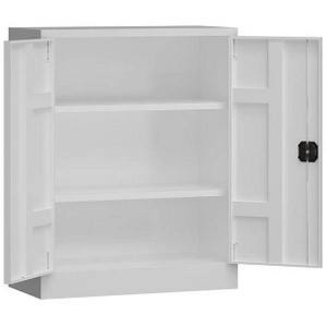 ClassiX Stahlschrank X-530317 signalweiß 2 Fachböden 80,0 x 38,0 x 100,0 cm, aufgebaut, 1 St.