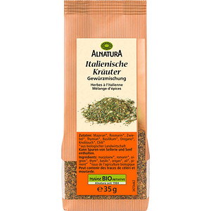 ALNATURA Bio Italienische Kräuter Gewürzmischung, 35,0 g