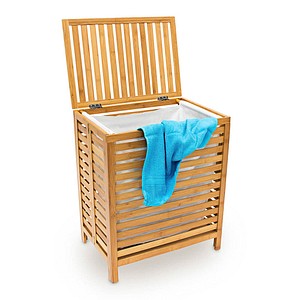 relaxdays Wäschetruhe braun, 1 St.
