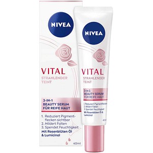 NIVEA VITAL STRAHLENDER TEINT 3-in-1 BEAUTY SERUM Gesichtsserum 40,0 ml