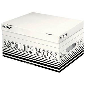 10 LEITZ Archivcontainer Solid weiß 37,0 x 26,5 x 19,5 cm