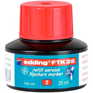 edding Nachfülltinte FTK 25 rot