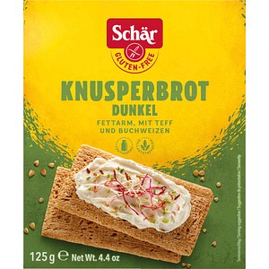 Schär KNUSPER DUNKEL Knäckebrot 125,0 g, 1 St.