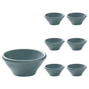 HEART & SOUL Schalen PINE Relief Sky blau 0,07 l, 6 St.