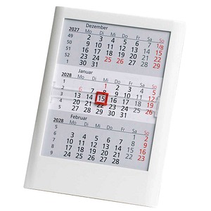 Tischkalender Einsteckkalender 2027/2028 weiß, 1 St.