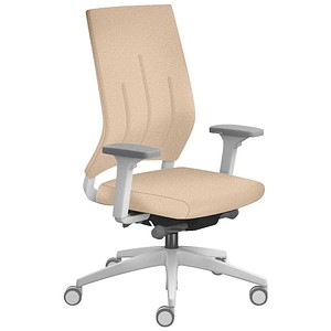 sedus Bürostuhl se:quaterback 2, QB-105/202 Stoff beige, Gestell grau