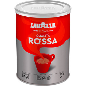 LAVAZZA Qualita Rossa Kaffee, gemahlen, Arabica- und Robustabohnen 250 g