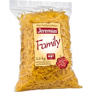 Jeremias® Family Bandnudeln 4 mm 2,5 kg, 1 St.