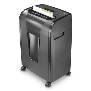 hama Prime M100 Aktenvernichter mit Partikelschnitt P-5, 2 x 12 mm, bis 11 Blatt, schwarz