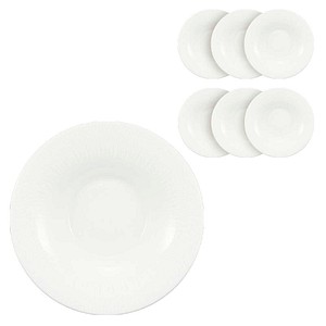 BAUSCHER Teller SMART STRIPES Fahne weiß Ø 24,0 cm, 6 St.