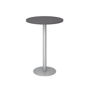 HAMMERBACHER Stehtisch rund Spanplatte grafit 80,0 x 80,0 x 111,6 cm, 1 St.