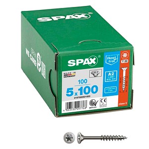 SPAX® Universalschrauben T20 Senkkopf Edelstahl A2 0197000501003 5 mm x 100 mm, 100 St.