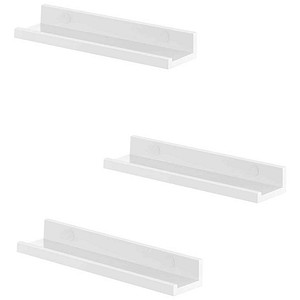 SONGMICS Wandregale weiß 38,0 x 10,0 x 2,0/5,0 cm, 1 St.