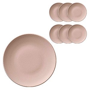 HEART & SOUL Teller PINE coup Relief blush rosa Ø 28,0 cm, 6 St.
