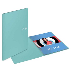 VON LEITZ Schnellhefter Kunststoff pastellblau DIN A4, 1 St.