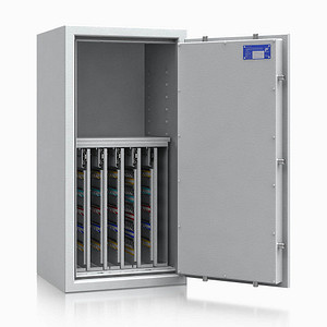 ISS safe4key Schlüsseltresor lichtgrau mit 440 Haken, Doppelbartschloss, 50,0 x 42,0 x 100,0 cm, 1 St.