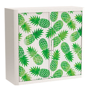 PAPERFLOW easyOffice Tropical Rollladenschrank 60612 2 Fachböden 110,0 x 41,5 x 104,0 cm