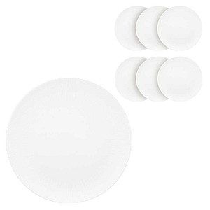 BAUSCHER Teller SMART STRIPES coup weiß Ø 26,0 cm, 6 St.