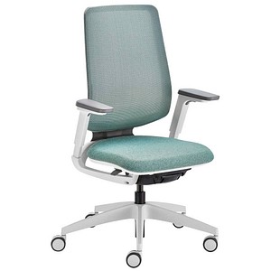 sedus Bürostuhl se:flex membran, EF-122/101 Stoff grün, Gestell grau