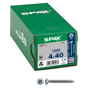SPAX® Universalschrauben Z2 Senkkopf WIROX 1081010400405 4 mm x 40 mm, 1.000 St.