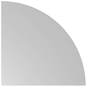 HAMMERBACHER Verbindungsplatte VXBE91 lichtgrau, grafit dreieckig 80,0 x 80,0 x 2,5 cm