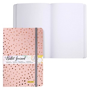 ONLINE® Notizbuch Bullet Journal Spotlights Rose DIN A5 punktkariert, mehrfarbig Softcover 144 Seiten, 1 St.