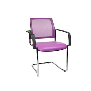 Topstar Besucherstühle BtoB 20 BB490A S07 lila Stoff, 2 St.