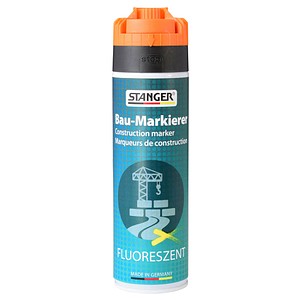 STANGER Bau-Markierer Markierungsspray neonhellorange 500,0 ml, 1 St.