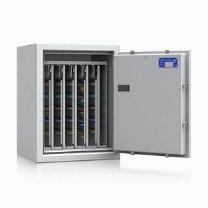 ISS safe4key Schlüsseltresor lichtgrau mit 440 Haken, Elektronikschloss, 50,0 x 42,0 x 65,0 cm, 1 St.