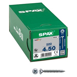 SPAX® Universalschrauben Z2 Senkkopf WIROX 1081010400505 4 mm x 50 mm, 500 St.