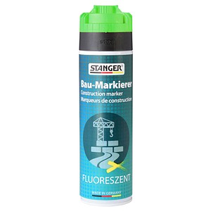 STANGER Bau-Markierer Markierungsspray neongrün 500,0 ml, 1 St.