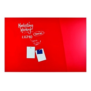 magnetoplan Glas-Magnettafel 150,0 x 100,0 cm intensiv-rot