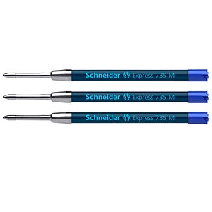 Schneider Express 735 Kugelschreiberminen M blau, 3 St.