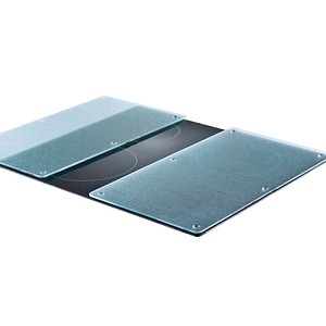 Zeller Herdabdeckplatten transparent, 2 St.