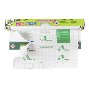 JOLLY Bucheinbandfolie selbstklebend mit Cutter transparent 45,0 cm x 10,0 m