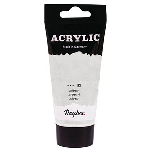 Rayher Acrylic Acrylfarben silber 75,0 ml, 1 St.