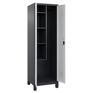 CP Putzmittelschrank Classic Plus 080110-00 S10034 anthrazitgrau, lichtgrau 4 Fachböden 60,0 x 50,0 x 195,0 cm, aufgebaut, 1 St.