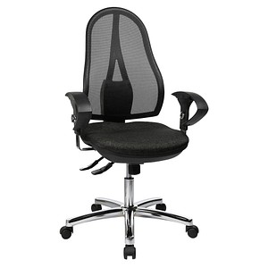 Topstar Bürostuhl Open Point SY Deluxe, OP290U G22 Stoff anthrazit, Gestell chrom